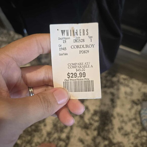 LAL Women’s Ruffle Collar Corduroy Jacket – Size XL, NWT - Picture 3 of 3